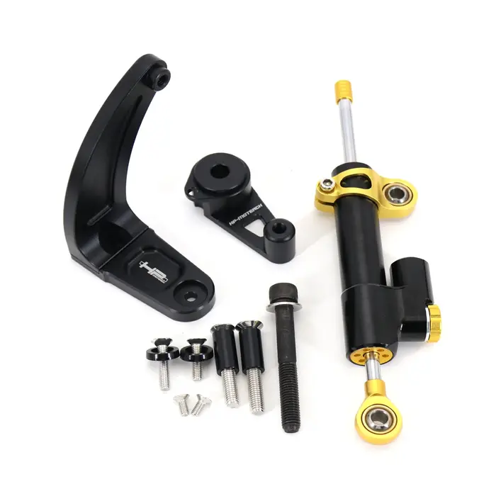 Stabilisateur de direction pour Scooter électrique, amortisseur en Fiber de carbone, Kit de support