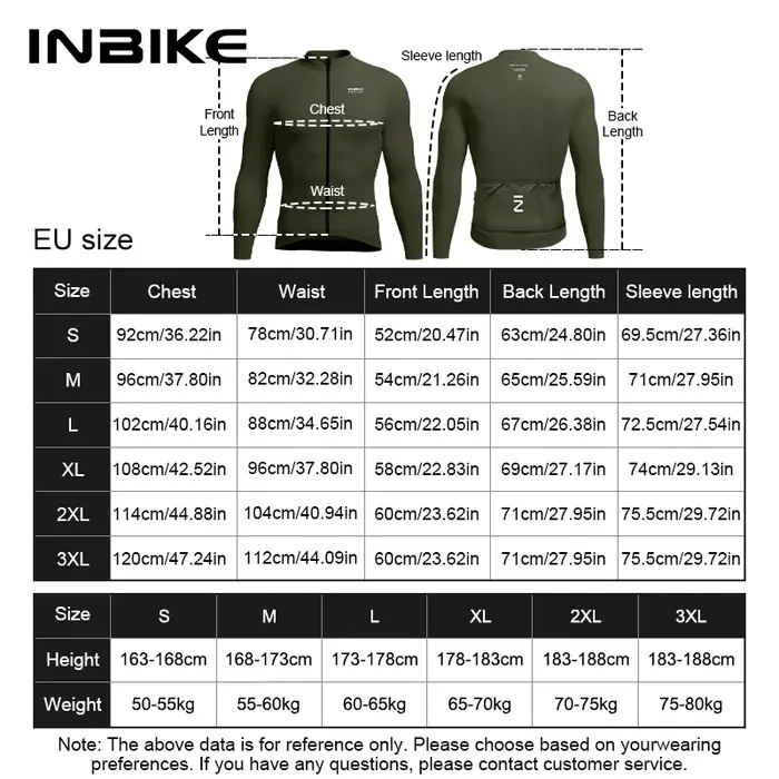 INBIKE 2025 hiver homme maillot de cyclisme à manches longues thermique polaire vélo