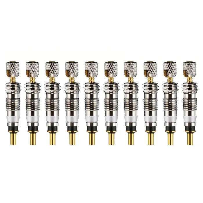 10/20 Pièces Noyau de valve de vélo amovible en laiton, type valve française, pièce de rechange pour