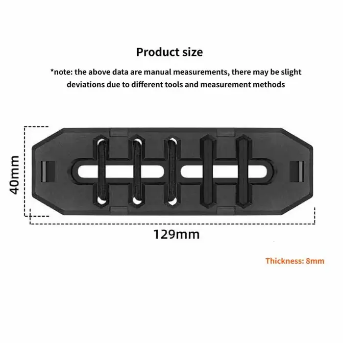 Support de gel énergétique pour vélo de route et gravel en PP blanc avec anneau dentelé pour barres énergétiques et accessoires de cyclisme