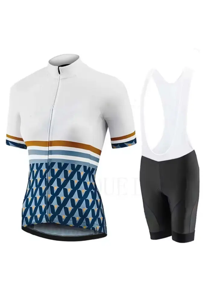 Ensemble de cyclisme à manches courtes pour femmes