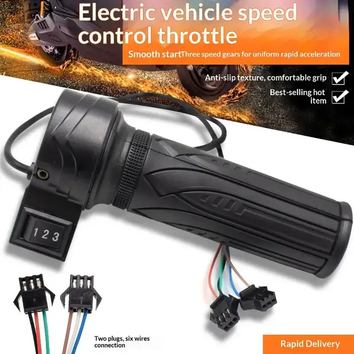 Poignée de vitesse à trois vitesses pour scooter électrique pour une gestion précise de la vitesse et des trajets en toute sécurité