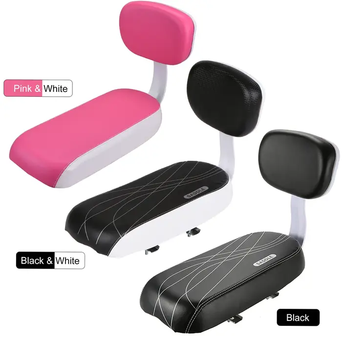 Siège arrière de vélo en cuir PU pour enfants