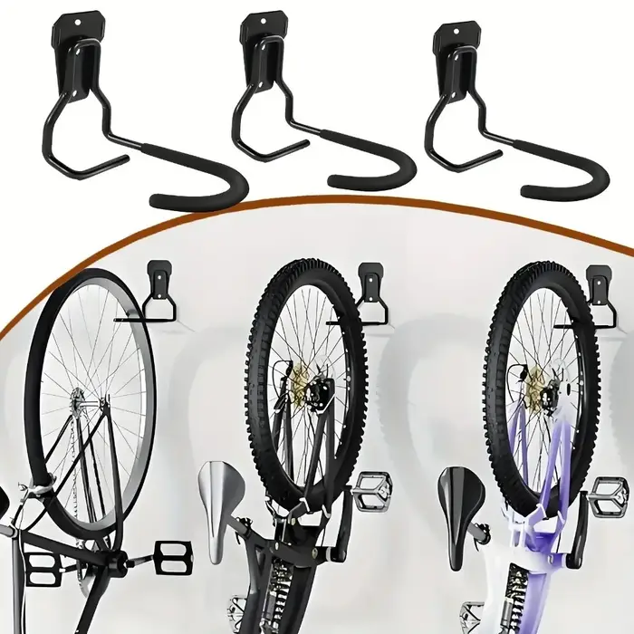 Support mural robuste pour vélo (1 ou 2 pièces)