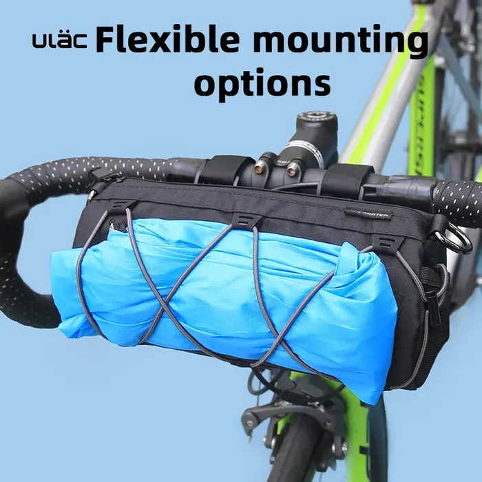 Sac de guidon de vélo Ulac, grande capacité 1,7 L, résistant à l'usure, sacoche de vélo de montagne,