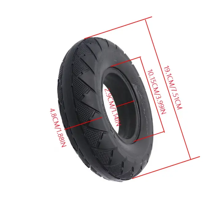 Pneu solide 8 pouces 200X50 en caoutchouc haute élasticité, remplacement pour trottinette électrique, accessoires de cyclisme