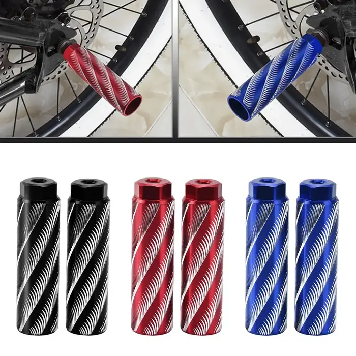 2 pièces pédales de cyclisme haute résistance en alliage d'aluminium vélos pied cheville pour enfants adultes pieds