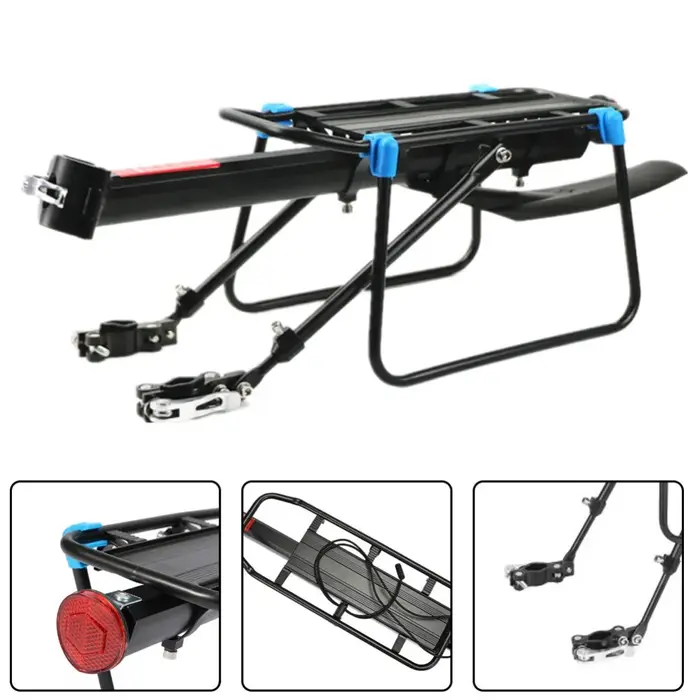 Porte-bagages de vélo réglable à dégagement rapide
