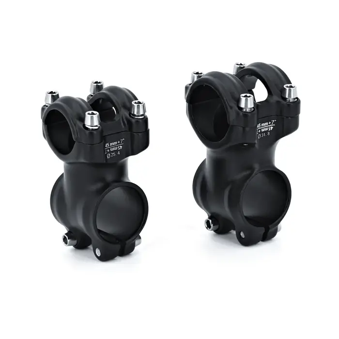 Tige de vélo de route de montagne ultralégère, pièce de vélo VTT, tige de vélo 7 résistante, usinée CNC, tige de vélo 256, 45mm, 25.4mm, 31.8mm