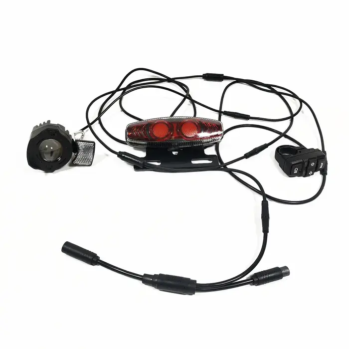 LinHi vélo électrique modifié vélo lumière kit étanche universel 24V 36V 48V 60V BAFANG KUNTENG JULET feux de freinage de direction