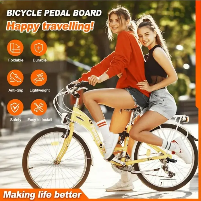 Pédale arrière de vélo pour vélo électrique