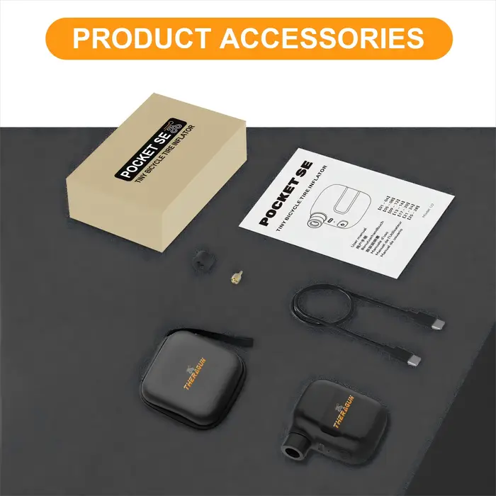 Mini pompe à vélo gonfleur d'air Portable Rechargeable 100PSI 5V type-c accessoires