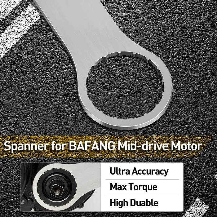 Clé d'installation multifonctions blanche pour moteur central Bafang BBS01B BBS02B BBSHD montage DIY vélo électrique professionnel