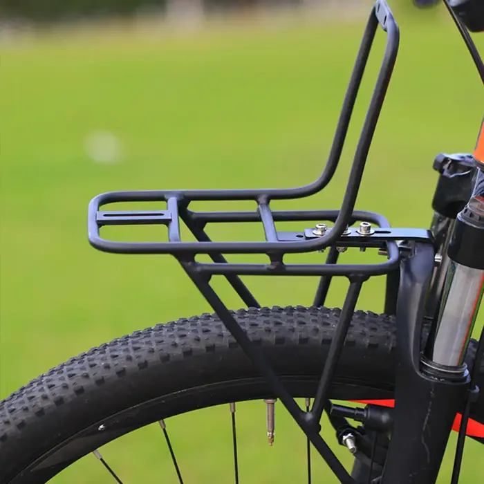 Porte-bagages avant de vélo en alliage d'aluminium pour VTT et vélo de route