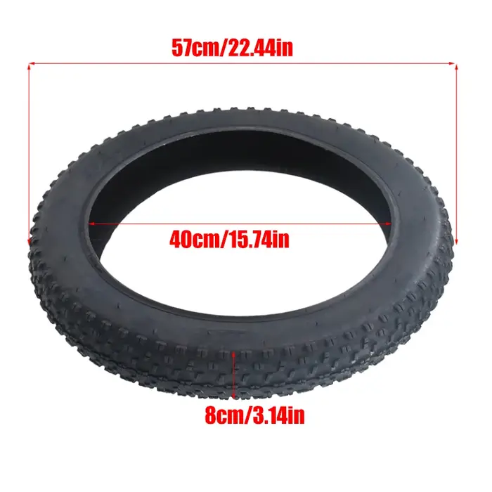 Pneu de vélo électrique Fat Bike 20 pouces 20x4.0 pour neige et plage