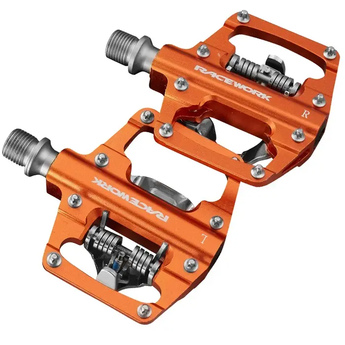 RACEWORK vtt SPD pédales double face plate-forme autobloquante