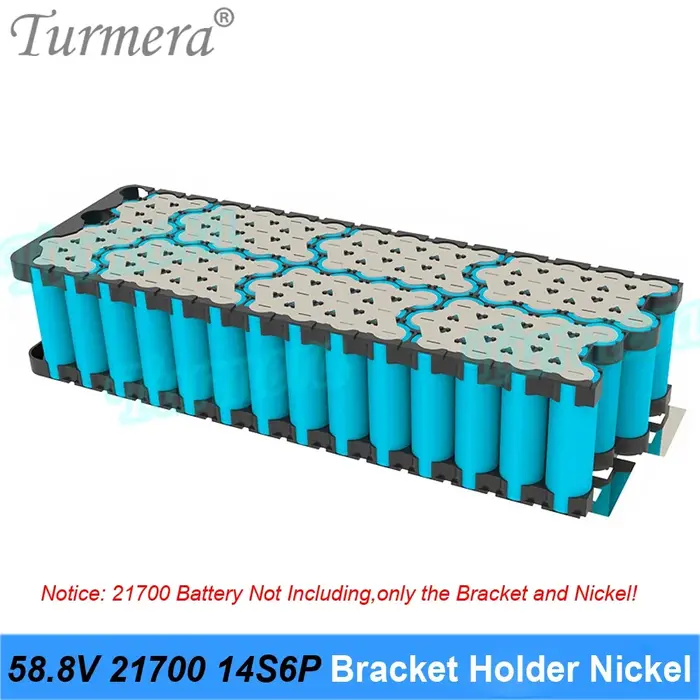 Support de batterie vélo électrique 21700 robuste en ABS et PC avec nickel de soudage pour montage personnalisé 48V 52V 60V