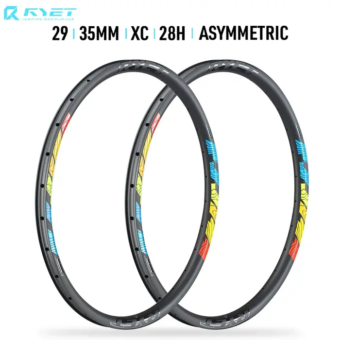 RYET-Jante de VTT en carbone T1000 29 pouces, 35mm 28H, 2024