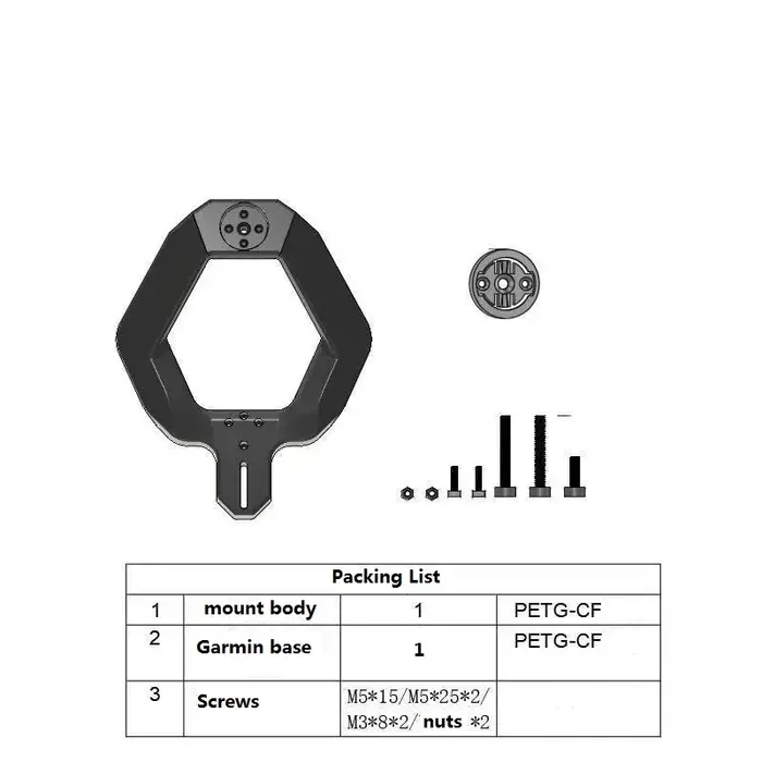 Barre d'extension de guidon de vélo de route imprimée en 3D PETG-CF, aspect carbone, ergonomique, po
