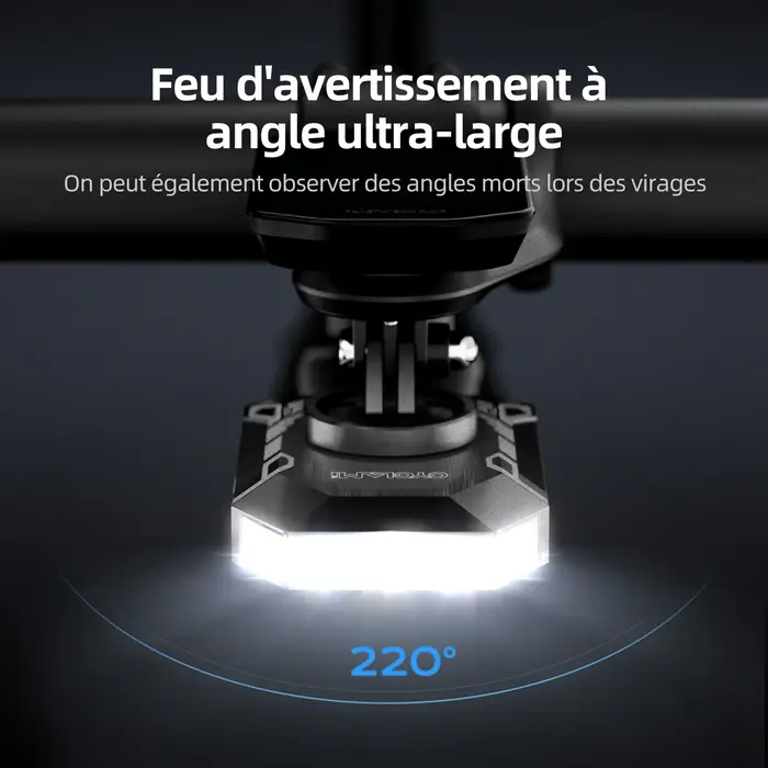 Phare de vélo CYCLAMI CL350 pour Garmin XOSS IGPSPORT Magene GPS G2 4000mAH Lampe avant