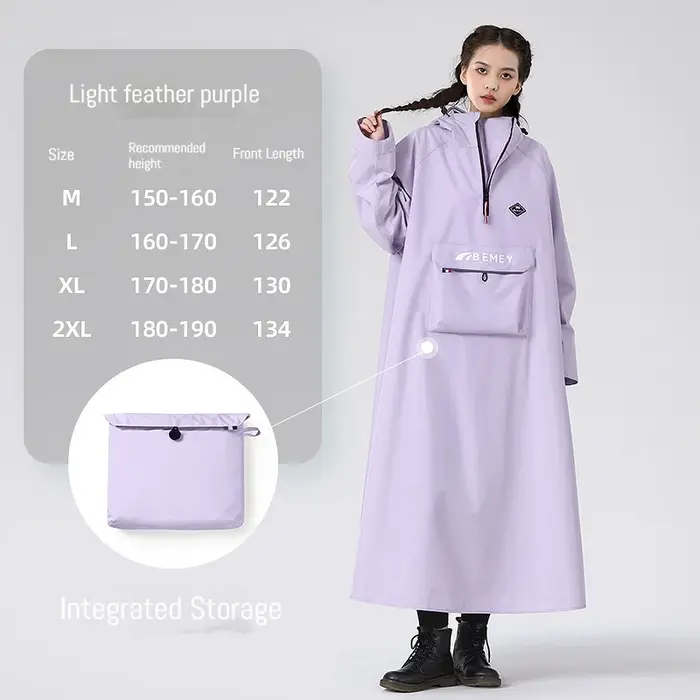 Nouvelle Imperméable Électrique pour Trottinette, Imperméable Épais et Allongé pour une Personne, po