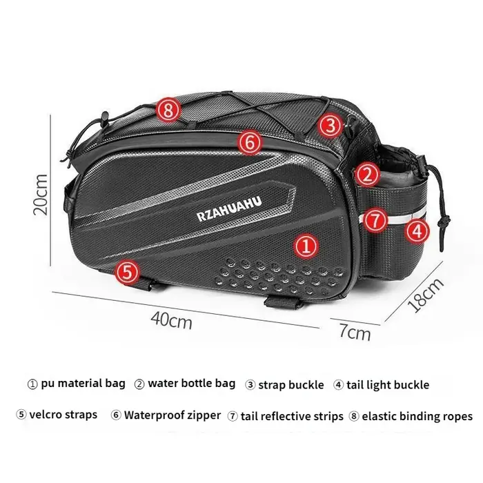 Sacs de vélo grande capacité sac de transport