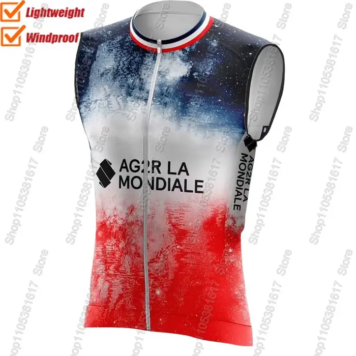 Ensemble Maillot et Cuissard Cycliste Ag2r France Team 2026 – Tenue Complète Vélo de Route et VTT