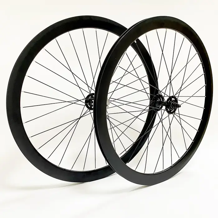 Jante de vélo de route 700C, moyeu de vélo à pignon fixe 40MM, accessoires de vélo en alliage d'alum