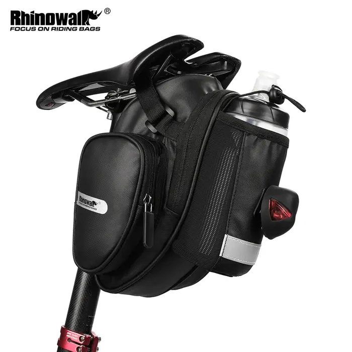 Rhinowalk – sac de selle de vélo étanche avec poche pour bouteille d'eau