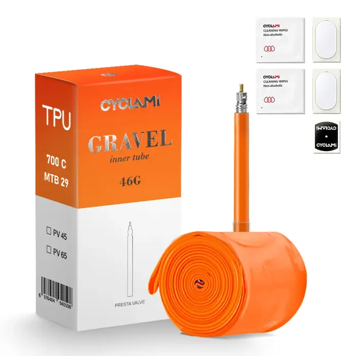 CYCLAMI-Chambre à Air Ultralégère en TPU pour Vélo de Route, Accessoire pour Bicyclette de Gravier 2