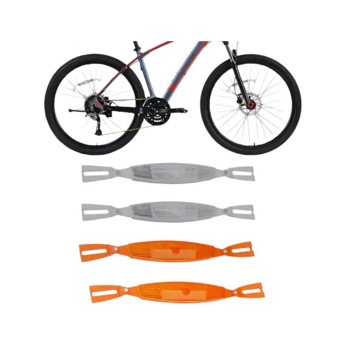 1 paire de réflecteurs de rayons de vélo ABS