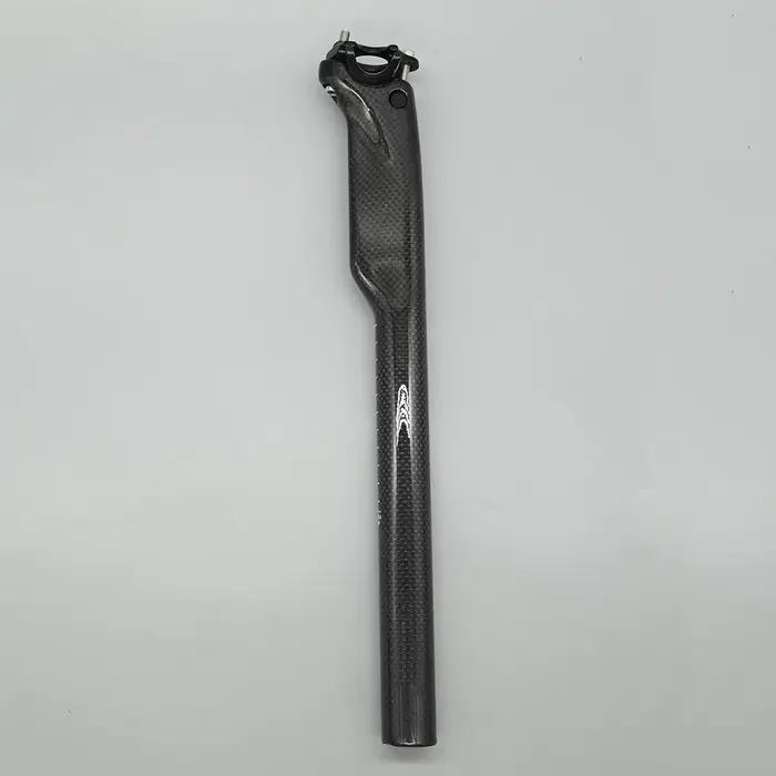 Tige de selle entièrement mate en Fiber de carbone 3K, pour vtt, vélo de route, pièces de vélo 27.2/