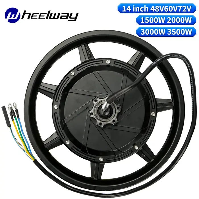 Vélo électrique 14 pouces avec moteur moyeu renforcé 36V 72V 2000W 3000W 120km/h