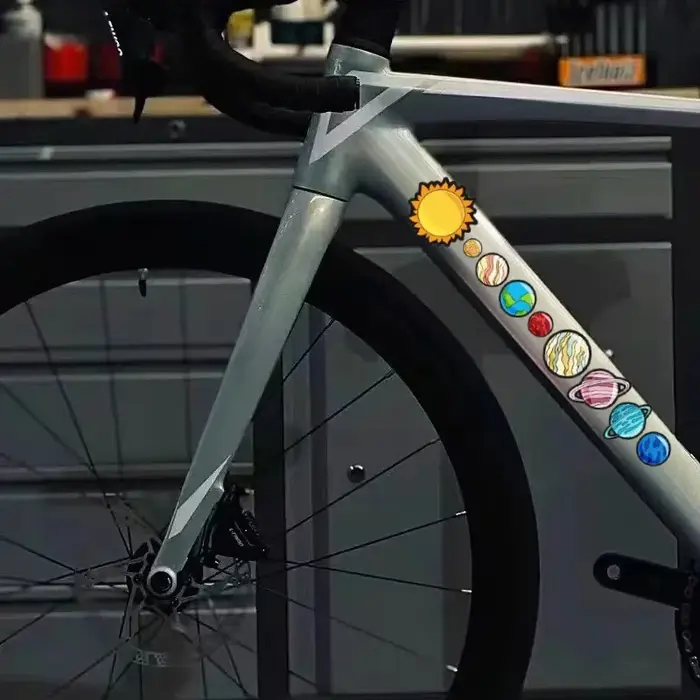 Autocollant de vélo 2D plat 2 pièces