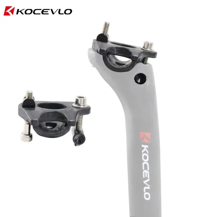 Couvercle de Base de tête de serrage de tige de selle en Fiber de carbone, accessoires pour tiges de