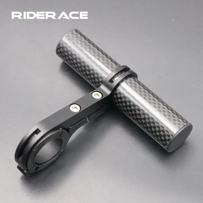 Support de barres de poignée de vélo en alliage d'aluminium, supports en Fiber de carbone pour phare
