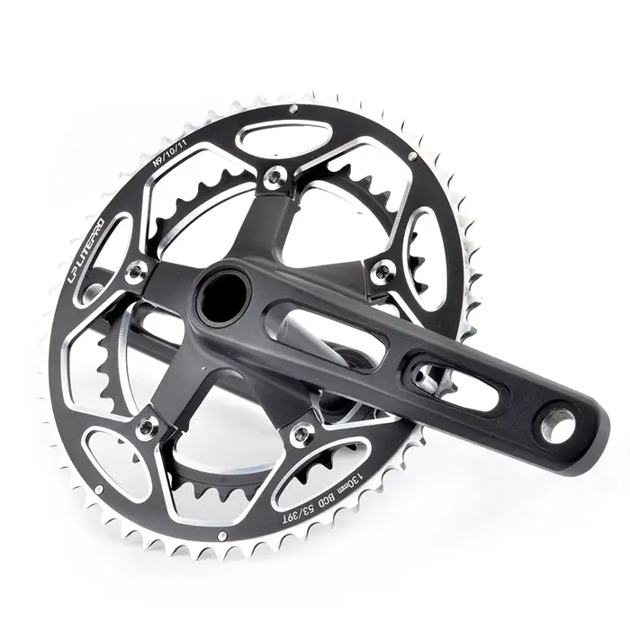 Pédalier de vélo de route en alliage d'aluminium manivelle 170mm BCD 130mm à 5 griffes pour Shimano SRAM et personnalisation couleur