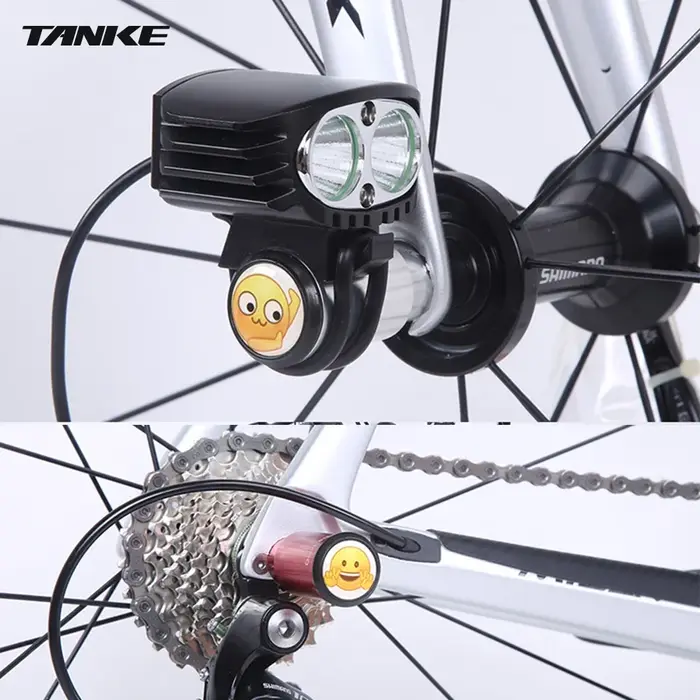 TANKE-Protecteur de Transmission arrière de vélo, support de lampe de cyclisme sur route, accessoire