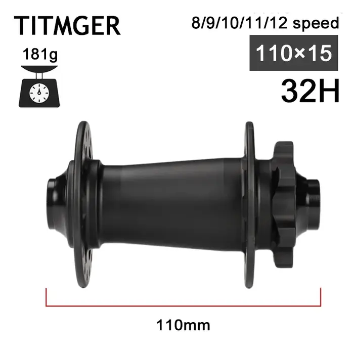 Moyeu arrière VTT TITMGER Noisy Cube Pro7 32 trous Boost 12x148 HG XD Micro Spline 6 cliquet pour Sh