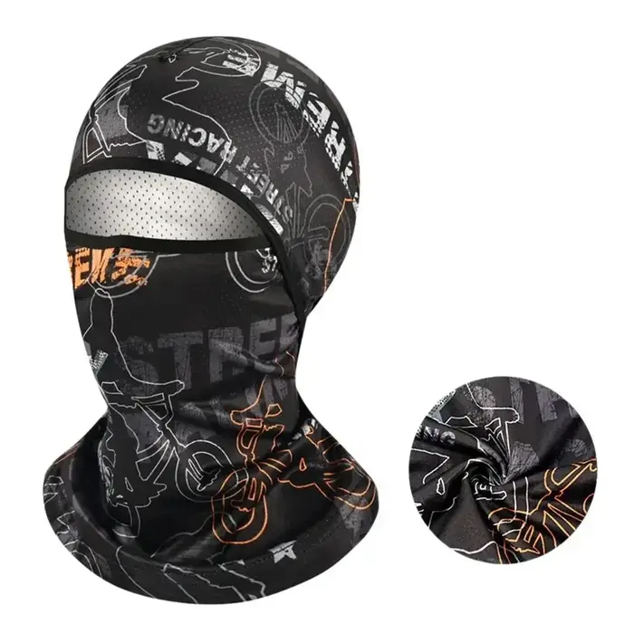 Cagoule d'été fraîche en soie glacée