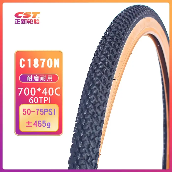 CST Pneu de vélo de route 700C 700 * 40C 40-622 60TPI résistant à l'usure Pneu Bicicleta pneus de vé