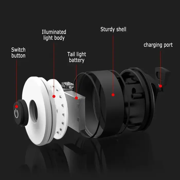 Feu arrière de vélo Rechargeable par USB