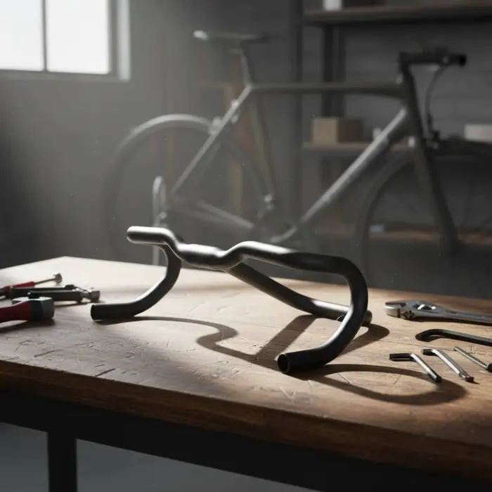 Guidon de vélo de gravier ergonomique à poignées évasées, multi-positions, pour le touring