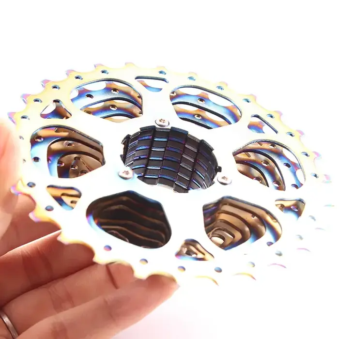 Vélo de route 9 10 vitesses 11-28T Cassette arc-en-ciel CNC