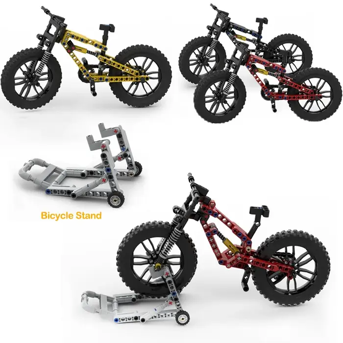Blocs de vélo de montagne MOC avec bras amortisseur + chaîne