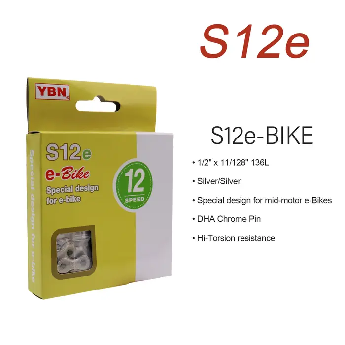 Chaîne de vélo électrique YBN 8/9/10/11/12 vitesses