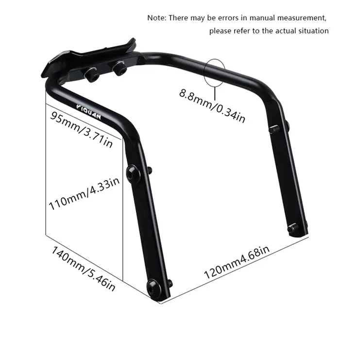 Support de stabilisateur de siège de vélo, Support de siège arrière, porte-bagages, étagère de Suppo