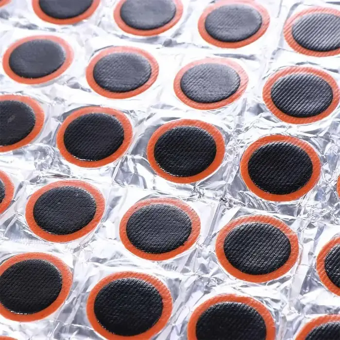 Kit de patchs de vélo professionnels 48 pièces-ensemble de réparation de pneus vulcanisants pour chambres à air