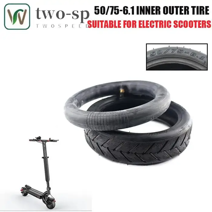Pneu de trottinette 50/75-6.1 avec chambre à air et pneu extérieur