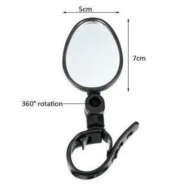 Rétroviseur de vélo 360 degrés réglable grand Angle clair ajustement vtt vélo de route conception An
